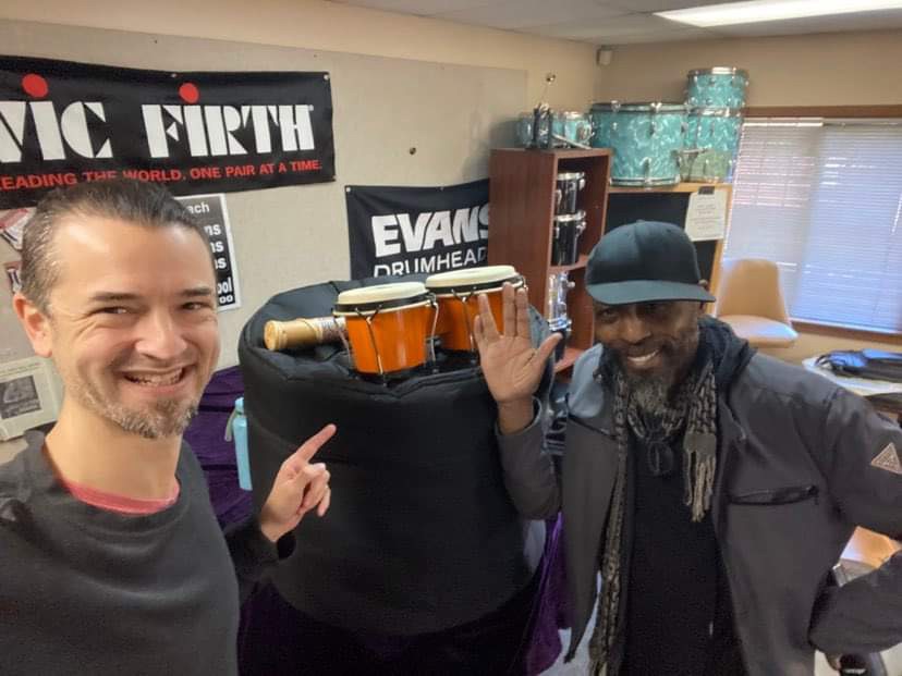 David Levin and SDSM Instructor Chris CD Littlefield - One Vibe Instrument Drive