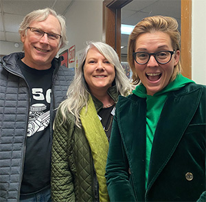 Owners Steve and Kristy Smith with Brandi Carlile at SDSM Lake City